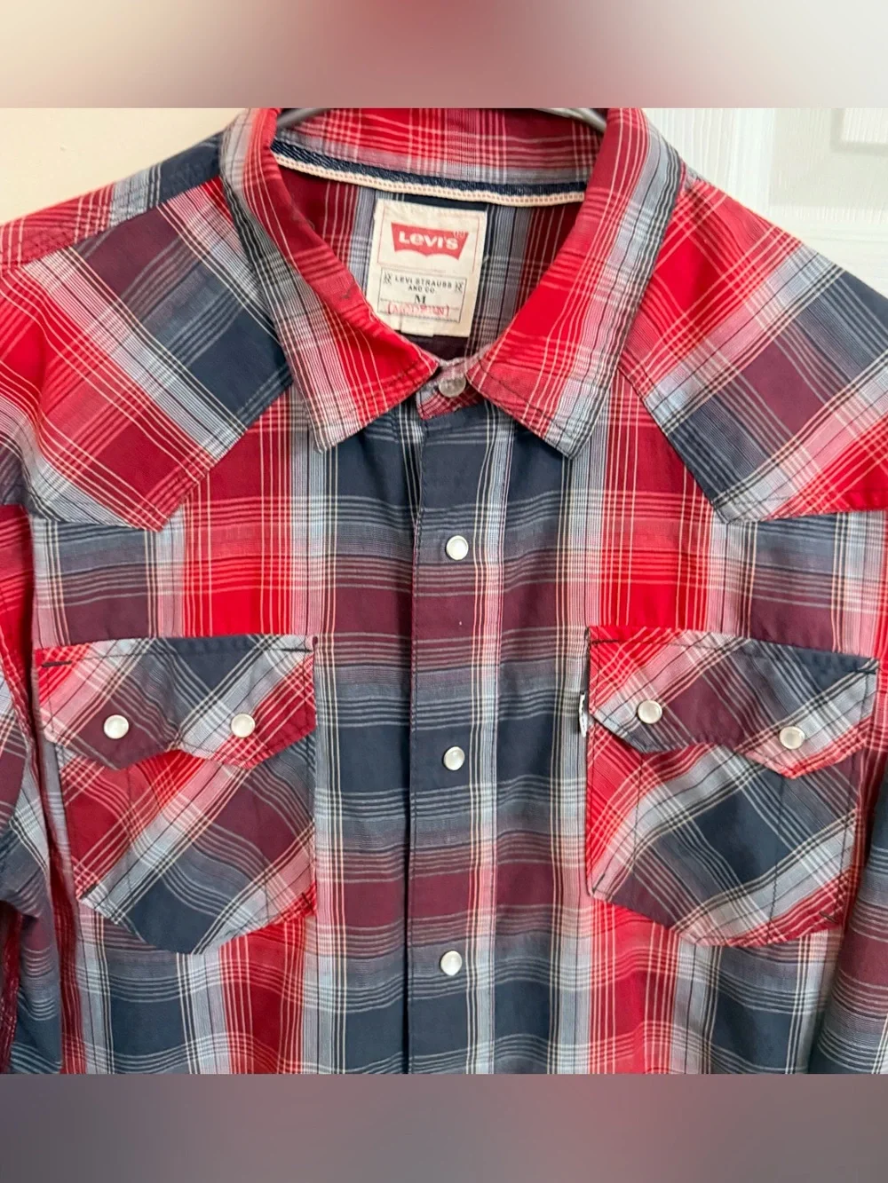 Levi’s Multicolor Pearl Snap Men’s M Long Sleeve Snap Up Shirt